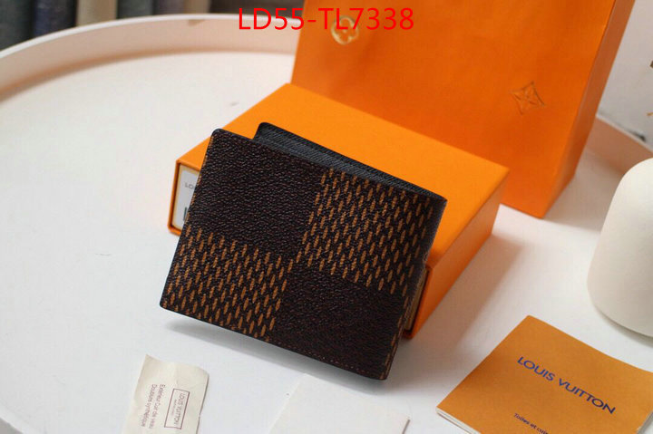 LV Bags(TOP)-Wallet,ID: TL7338,$: 55USD