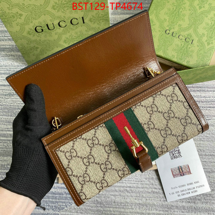 Gucci Bags(TOP)-Wallet-,ID: TP4674,$: 129USD