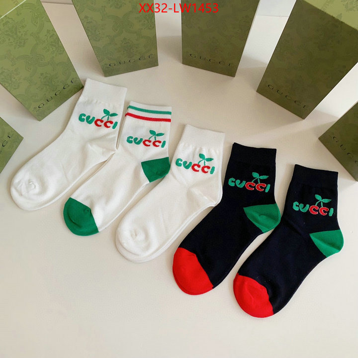 Sock-Gucci,replica 1:1 , ID: LW1453,$: 32USD