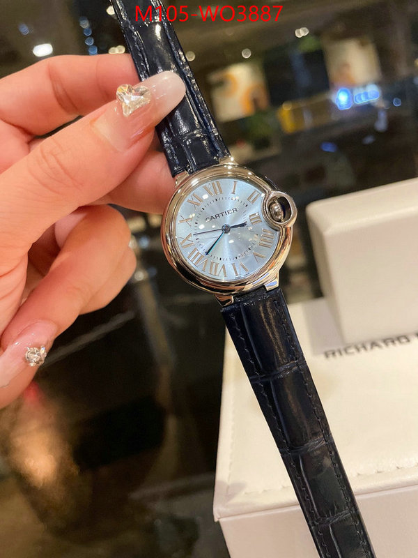 Watch(4A)-Cartier,perfect quality , ID: WO3887,$: 105USD