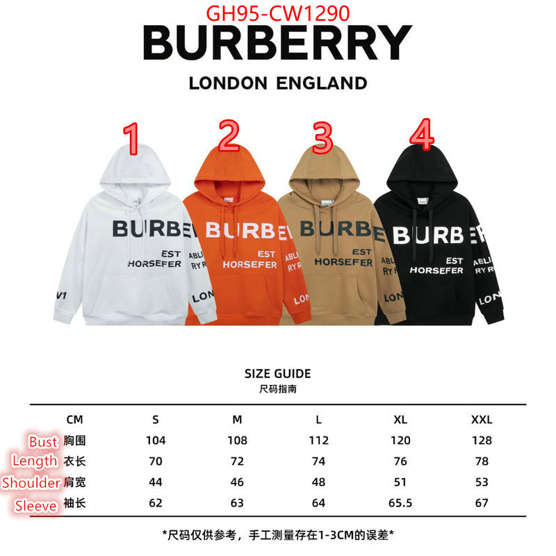 Clothing-Burberry,where can i buy the best 1:1 original , ID: CW1290,$: 95USD