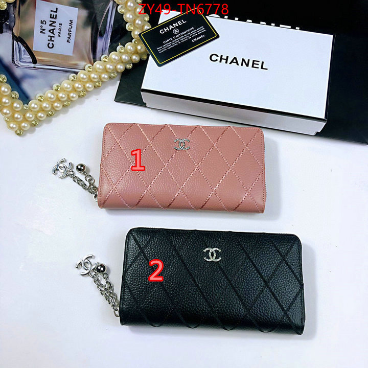 Chanel Bags(4A)-Wallet-,ID: TN6778,$: 49USD