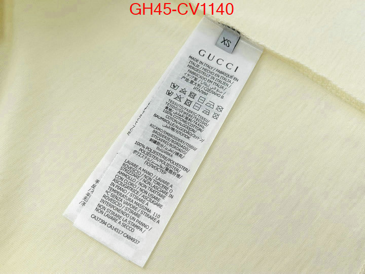 Clothing-Gucci,where quality designer replica , ID: CV1140,$: 45USD