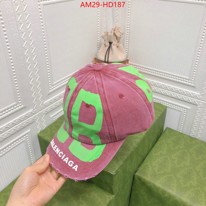 Cap (Hat)-Balenciaga,knockoff highest quality , ID: HD187,$: 29USD