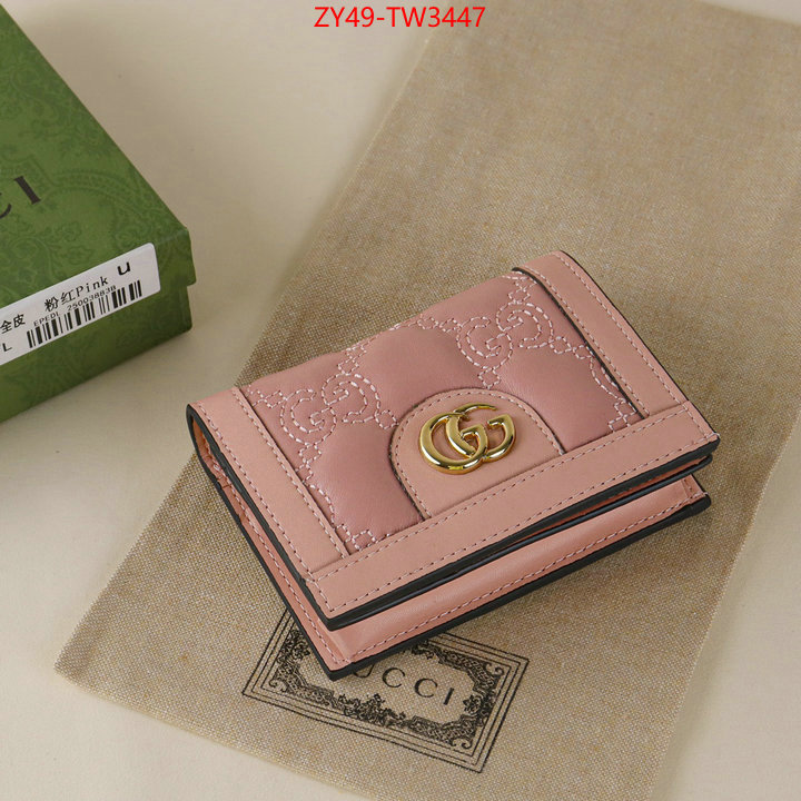 Gucci Bags(4A)-Wallet-,luxury 7 star replica ,ID: TW3447,$: 49USD