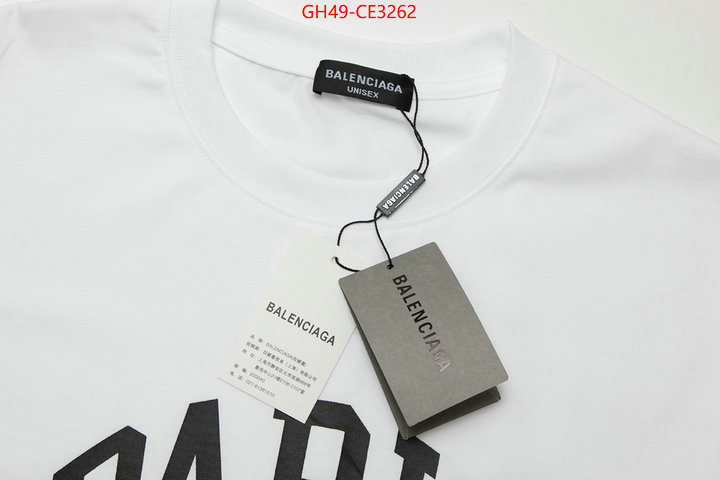 Clothing-Balenciaga,aaaaa quality replica , ID: CE3262,$: 49USD