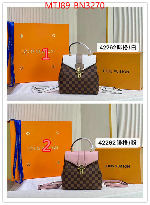 LV Bags(4A)-Backpack-,luxury fake ,ID: BN3270,$: 89USD