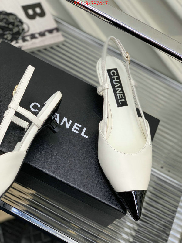 Women Shoes-Chanel,fake designer , ID: SP7447,$: 119USD