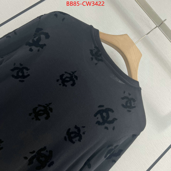 Clothing-Chanel,2023 replica wholesale cheap sales online , ID: CW3422,$: 85USD