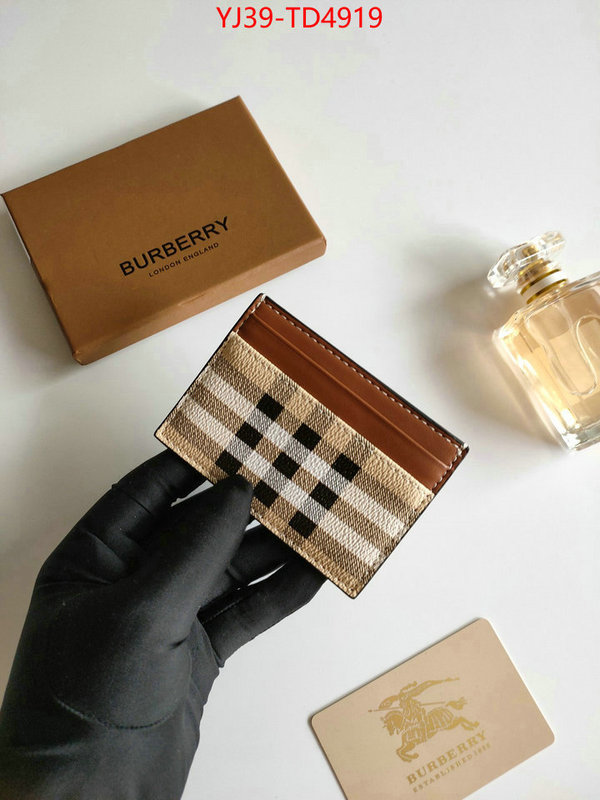 Burberry Bags(4A)-Wallet,best knockoff ,ID: TD4919,$: 39USD