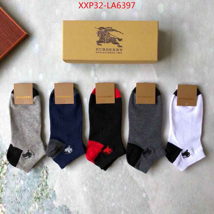 Sock-Burberry,replica for cheap , ID: LA6397,$: 32USD