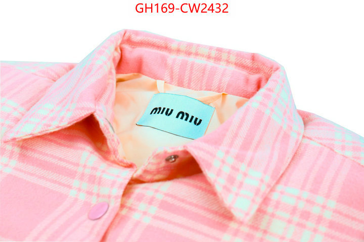 Clothing-MIU MIU,luxury fashion replica designers , ID: CW2432,$: 169USD