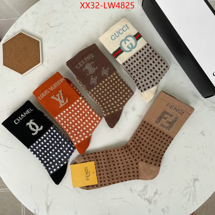 Sock-LV,fake high quality , ID: LW4825,$: 32USD