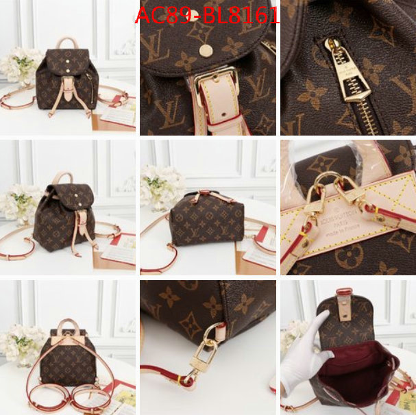 LV Bags(4A)-Backpack-,what is a counter quality ,ID: BL8161,