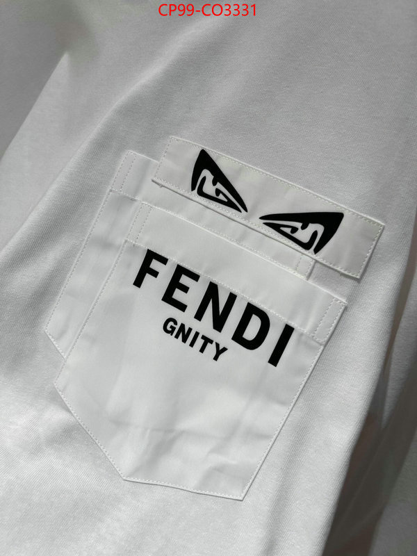 Clothing-Fendi,cheap online best designer , ID: CO3331,$: 99USD