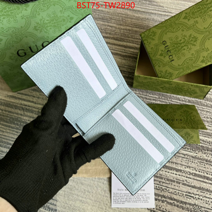 Gucci Bags(TOP)-Wallet-,the quality replica ,ID: TW2890,$: 75USD