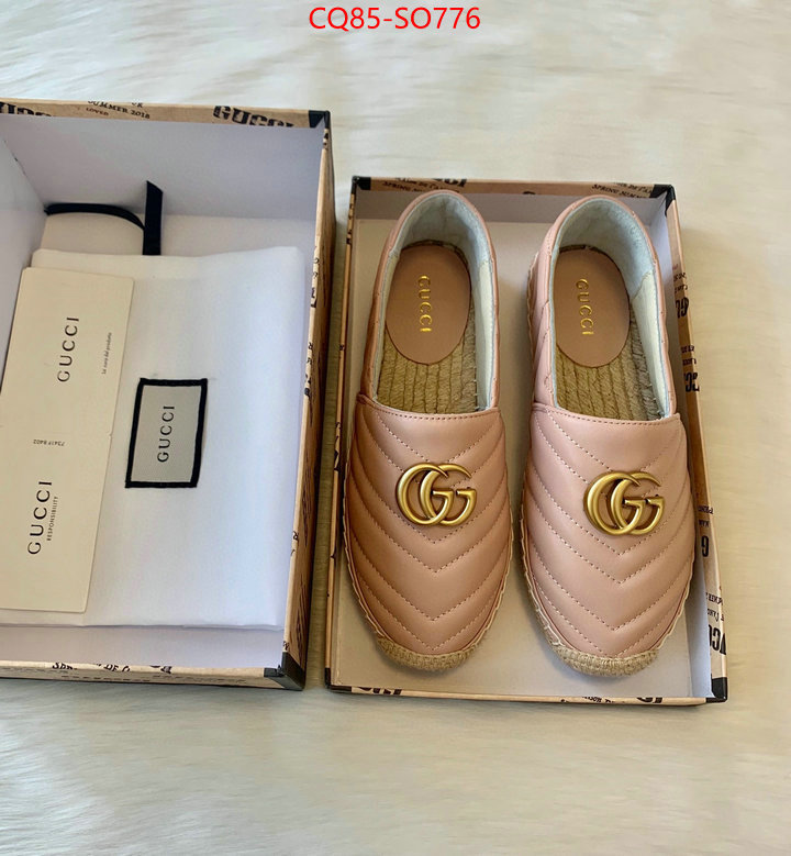 Women Shoes-Gucci,best quality replica , ID: SO776,$: 85USD