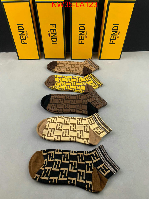 Sock-Fendi,wholesale replica shop , ID:LA123,$: 35USD