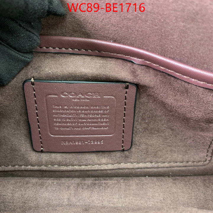 Coach Bags(4A)-Handbag-,good quality replica ,ID: BE1716,$: 89USD