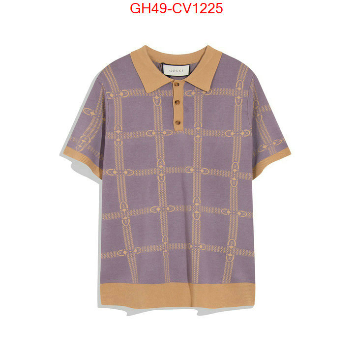 Clothing-Gucci,buy 2023 replica , ID: CV1225,$: 49USD