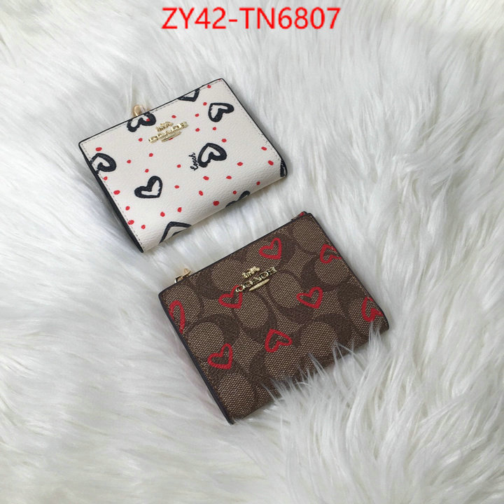 Coach Bags(4A)-Wallet,buy online ,ID: TN6807,$: 42USD