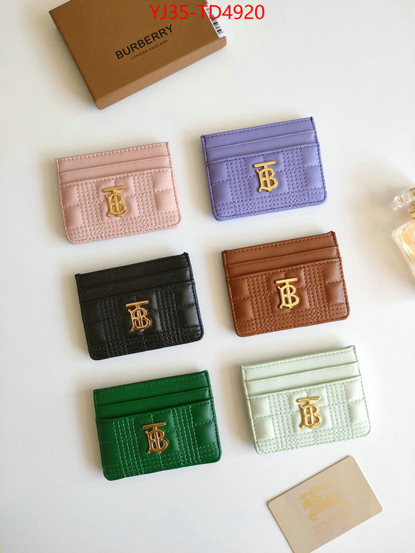 Burberry Bags(4A)-Wallet,best designer replica ,ID: TD4920,$: 35USD