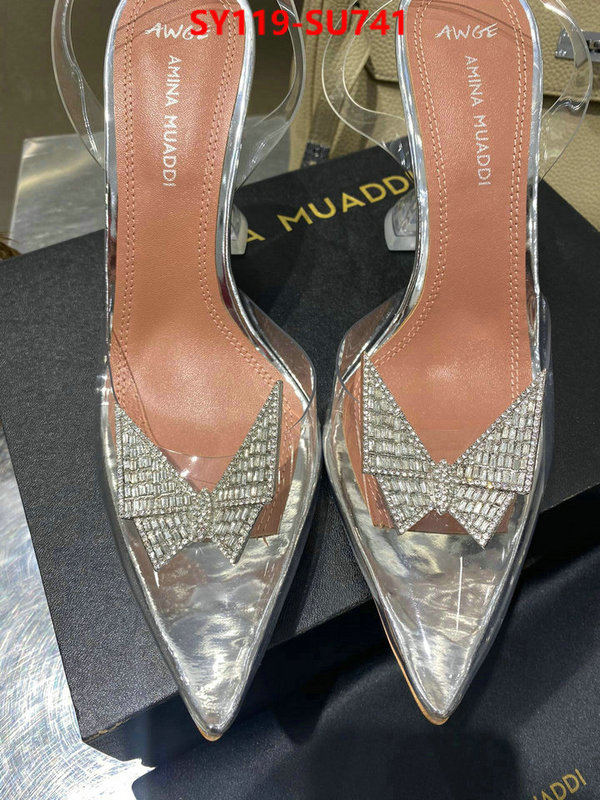 Women Shoes-Amina Muaddi,counter quality , ID: SU741,$: 119USD