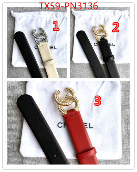 Belts-Chanel,the best affordable , ID: PN3136,$: 59USD