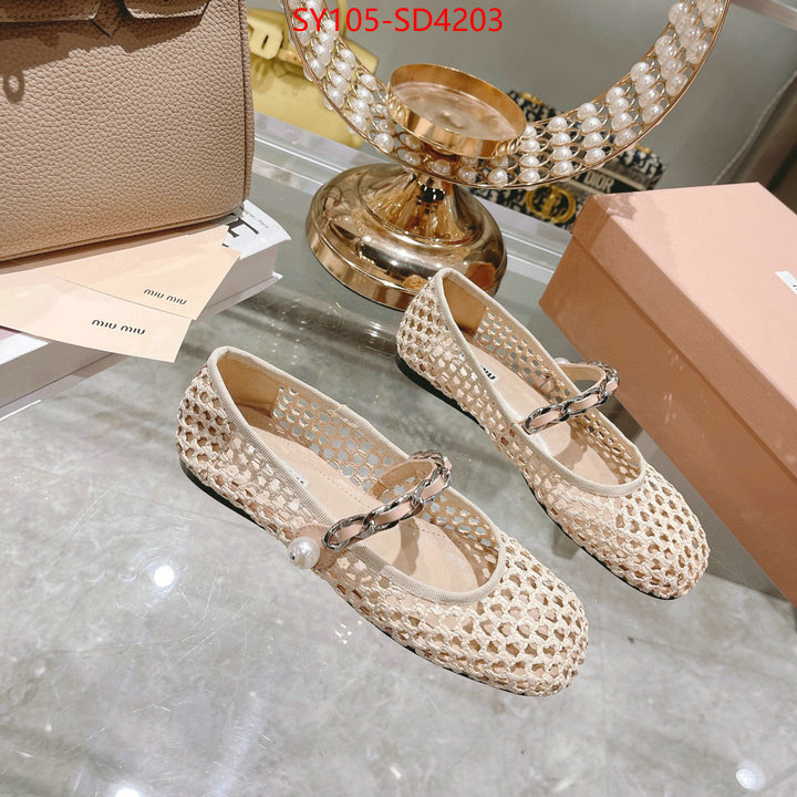 Women Shoes-Miu Miu,replica aaaaa designer , ID: SD4203,$: 105USD