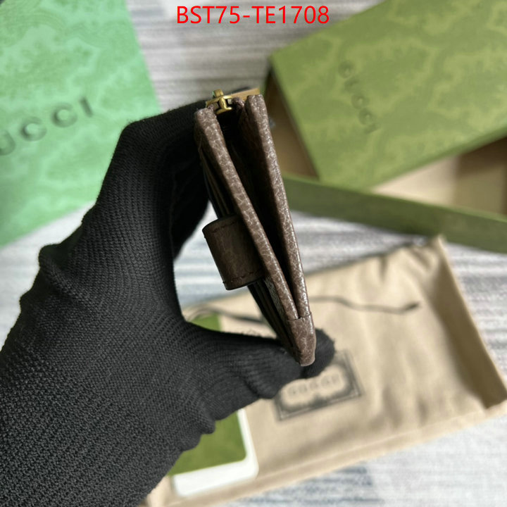 Gucci Bags(TOP)-Wallet-,find replica ,ID: TE1708,$: 75USD