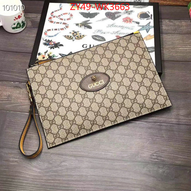 Gucci Bags(4A)-Clutch-,the best designer ,ID: WK3663,$:49USD