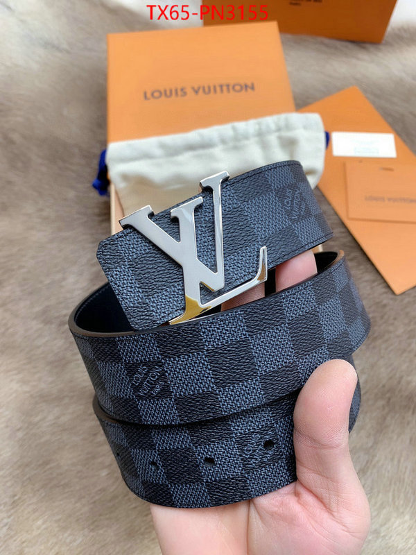 Belts-LV,shop the best high authentic quality replica , ID: PN3155,$: 65USD