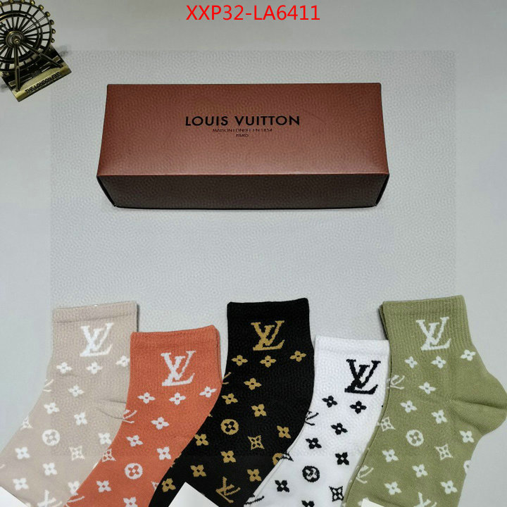 Sock-LV,designer wholesale replica , ID: LA6411,$: 32USD