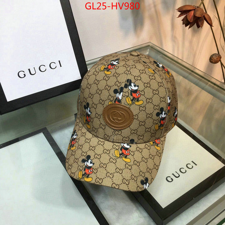 Cap (Hat)-Gucci,wholesale imitation designer replicas , ID: HV980,$: 25USD