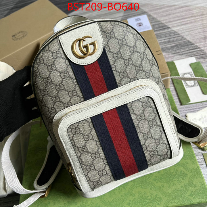 Gucci Bags(TOP)-Backpack-,how to buy replcia ,ID: BO640,$: 209USD