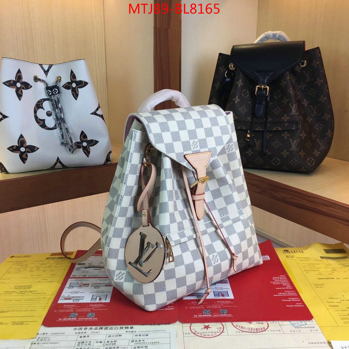 LV Bags(4A)-Backpack-,aaaaa quality replica ,ID: BL8165,$: 89USD