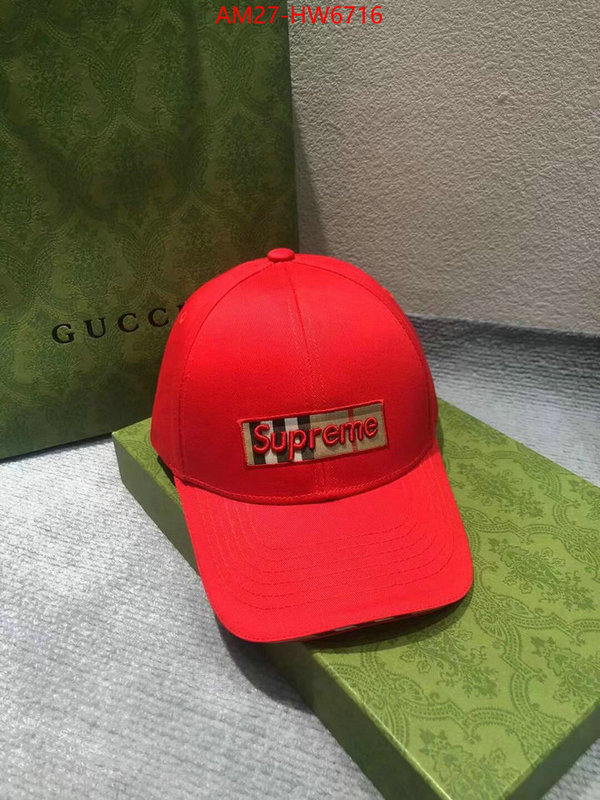 Cap (Hat)-Supreme,buy , ID: HW6716,$: 27USD