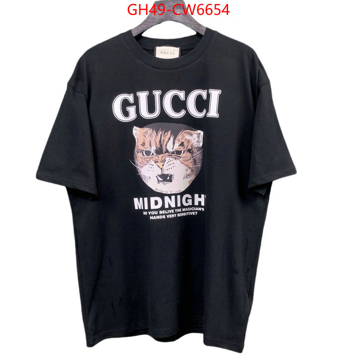 Clothing-Gucci,only sell high quality , ID: CW6654,$: 49USD