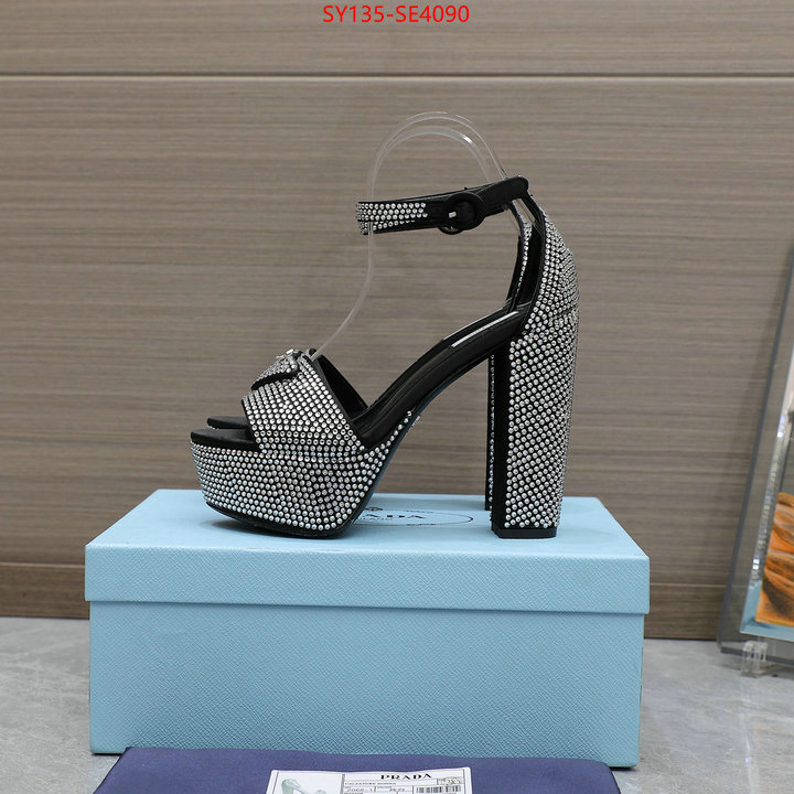 Women Shoes-Prada,mirror quality , ID: SE4090,$: 135USD