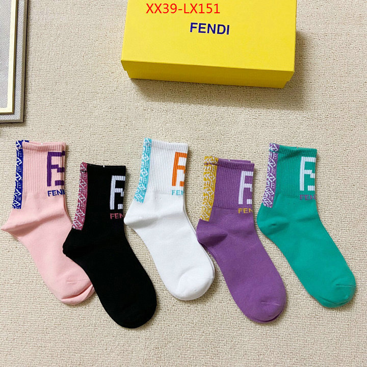 Sock-Fendi,high quality designer , ID:LX151,$: 39USD