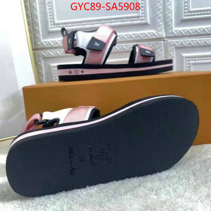 Women Shoes-LV,wholesale imitation designer replicas , ID: SA5908,$: 89USD