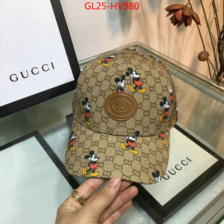 Cap (Hat)-Gucci,wholesale imitation designer replicas , ID: HV980,$: 25USD