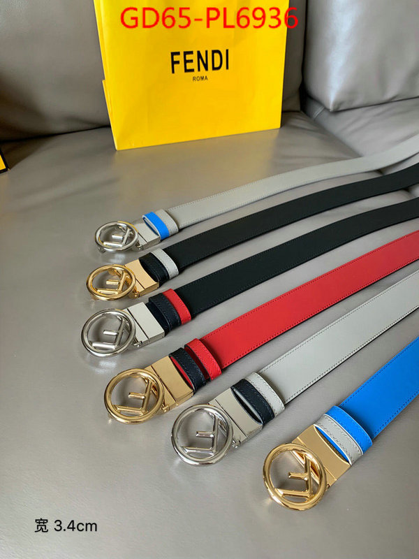 Belts-Fendi,replica 1:1 high quality , ID: PL6936,$: 65USD