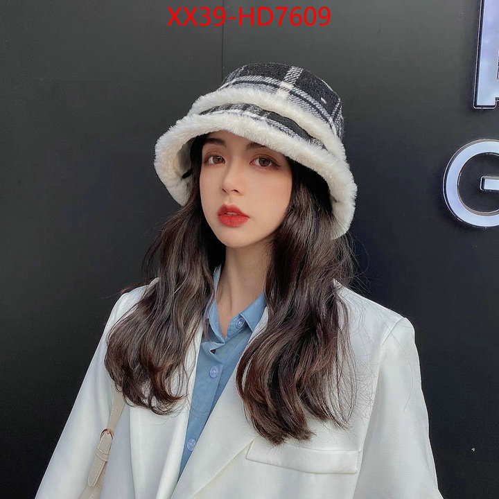 Cap (Hat)-Chanel,top fake designer , ID: HD7609,$: 39USD