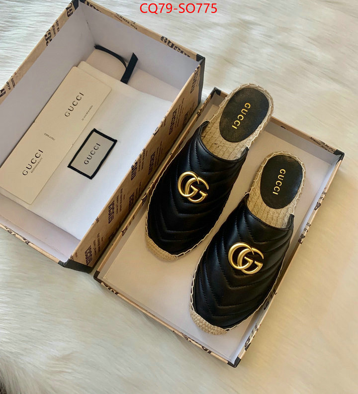 Women Shoes-Gucci,top fake designer , ID: SO775,$: 79USD