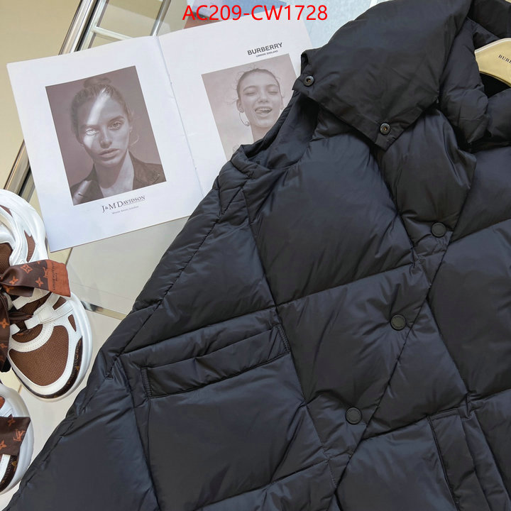 Down jacket Women-Burberry,what's the best to buy replica , ID: CW1728,$: 209USD