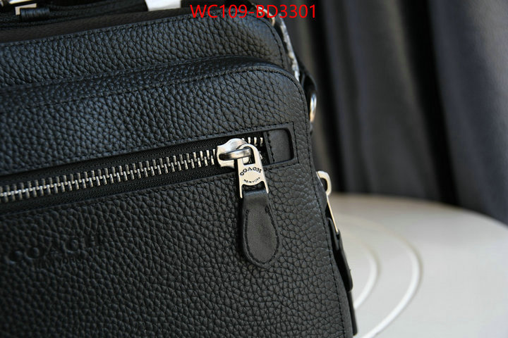 Coach Bags(4A)-Diagonal,what is a 1:1 replica ,ID: BD3301,$: 109USD