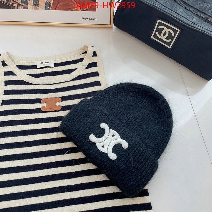 Cap (Hat)-Celine,brand designer replica , ID: HW2959,$: 29USD