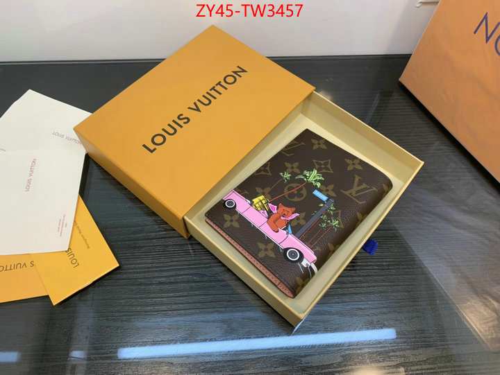 LV Bags(4A)-Wallet,high quality replica ,ID: TW3457,$: 45USD