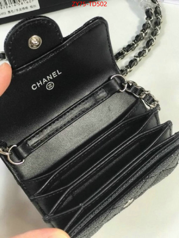 Chanel Bags(4A)-Wallet-,ID: TD502,$: 75USD